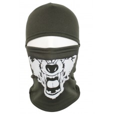 Балаклава флис зима олива волк