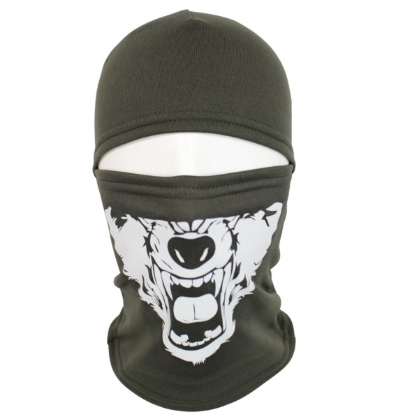 Балаклава флис зима олива волк - 3572552