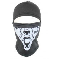 Балаклава флис зима черная волк