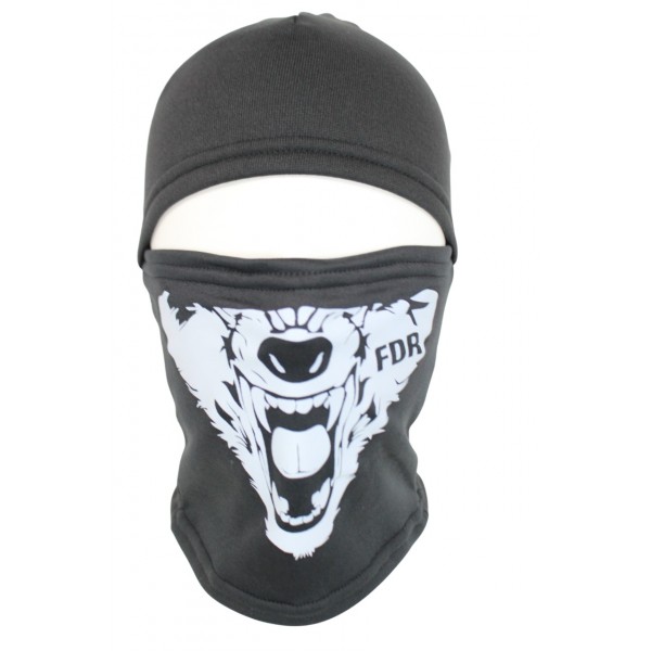 Балаклава фліс зима чорна вовк - 3572553
