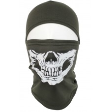 Балаклава флис зима олива череп