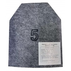 Бронепластина 5-й класс защиты Armox 600Т 7 мм (размер 250х300 мм, вес 4.2 кг)