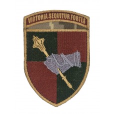 Шеврон Командование сухопутных войск Viktoria Sequitur.Fortes Пиксель (размер 7х10.5 см)