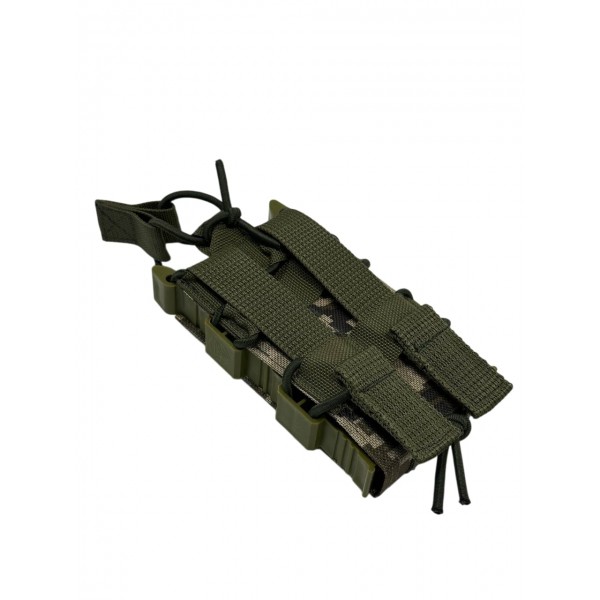 Одинарный штурмовой подсумок для магазинов АК на системе Molle пластиковые бока МК ММ-14 - 3575976