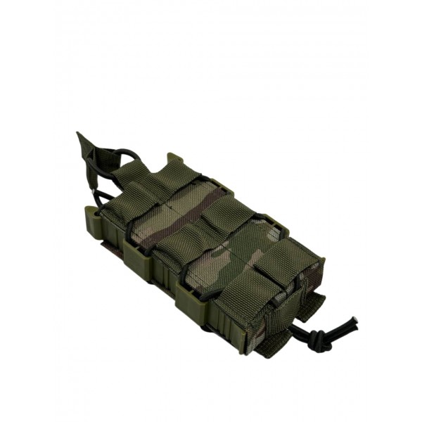 Одинарный штурмовой подсумок для магазинов АК на системе Molle пластиковые бока МК Мультикам - 3575977
