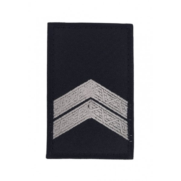 Погон на липучке Полиции Младший сержант Черный (размер 5х8 см) - 3584687