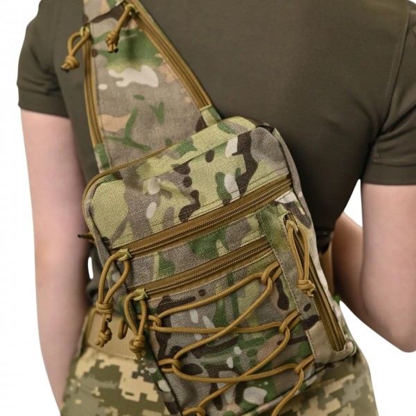 Сумка тактична наплічна Silver Knight YQS-13 Мультикам - 3585779