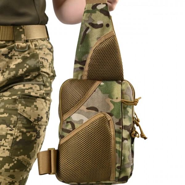 Сумка тактична наплічна Silver Knight YQS-13 Мультикам - 3585779