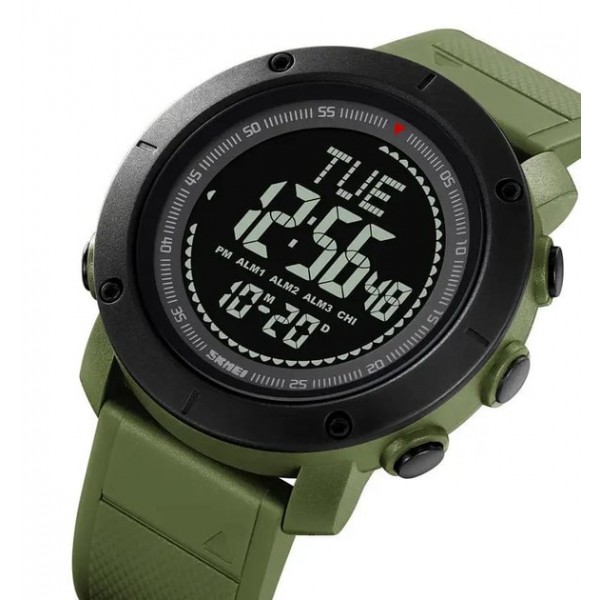 Часы тактические мужские Skmei Army Green Compass 2095AG - 3585811