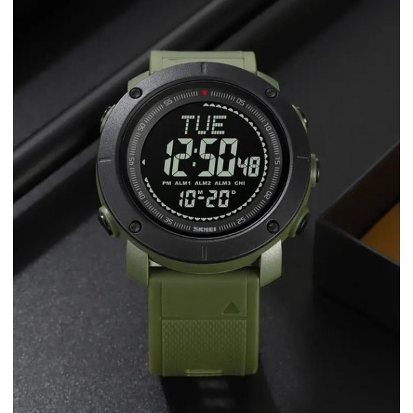 Часы тактические мужские Skmei Army Green Compass 2095AG - 3585811