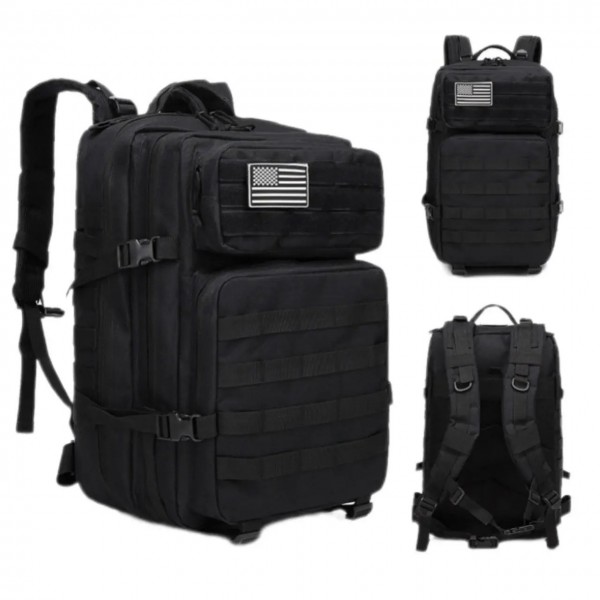 Рюкзак тактический (45 литров) Черный - 3585814 Рюкзак тактический (45 литров) Черный - 3585814