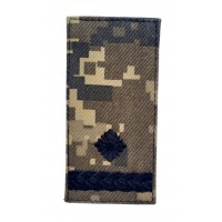 Погон на липучке Майор ВСУ Пиксель (размер 5х10 см)