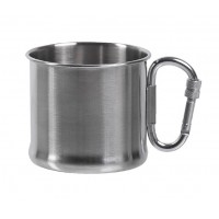 Кружка сталева з карабіном 250 мл Mil-Tec Німеччина