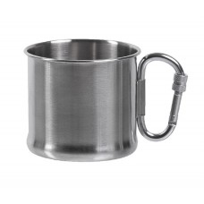 Кружка стальная с карабином 250 мл Mil-Tec Германия