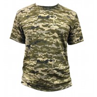 Футболка стрейч кулір МК Піксель