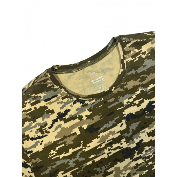 Футболка стрейч кулір МК Піксель - 3585890