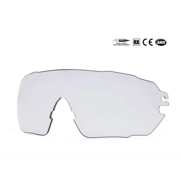 Тактические баллистические очки BLUEYE Jager со сменными линзами дымчатые+прозрачные - 3585911