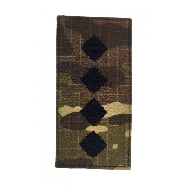 Погон на липучке Капитан ВСУ Мультикам (размер 5х10 см) - 3585914