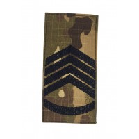 Погон на липучке Первый сержант ВСУ Мультикам (размер 5х10 см)