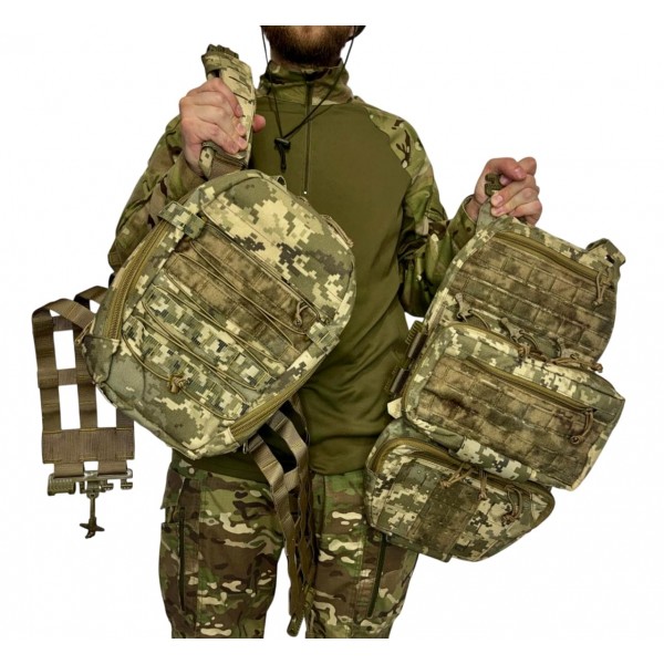 Комплект снаряжения Soldier Systeems Pro (plate carrier, assault panel, assault back) uaBronik ММ-14 - 3586562 Комплект снаряжения Soldier Systeems Pro (plate carrier, assault panel, assault back) uaBronik ММ-14 - 3586562
