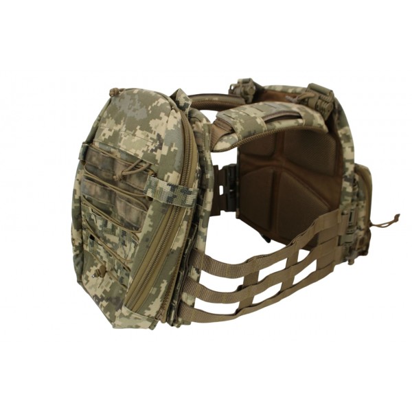 Комплект снаряжения Soldier Systeems Pro (plate carrier, assault panel, assault back) uaBronik ММ-14 4 класс защиты - 3586576