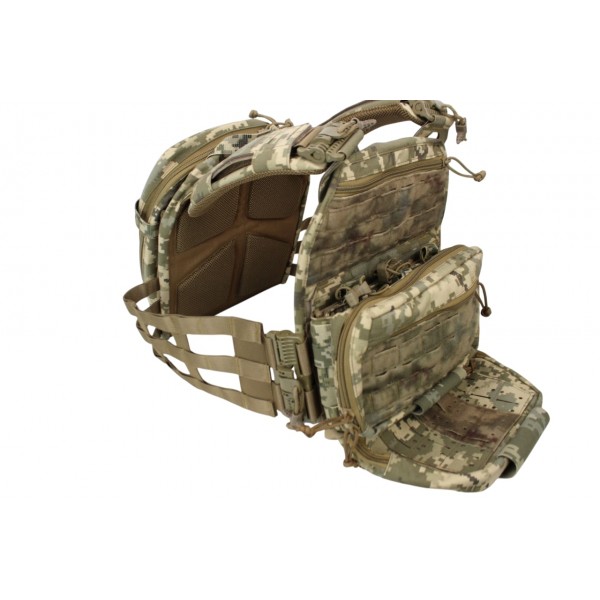 Комплект снаряжения Soldier Systeems Pro (plate carrier, assault panel, assault back) uaBronik ММ-14 4 класс защиты - 3586576