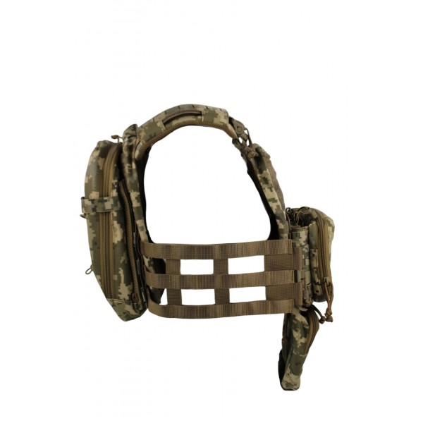 Комплект снаряжения Soldier Systeems Pro (plate carrier, assault panel, assault back) uaBronik ММ-14 4 класс защиты - 3586576