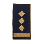 Погон на липучці Полковник НГУ Темно-синій (розмір 5х10 см)