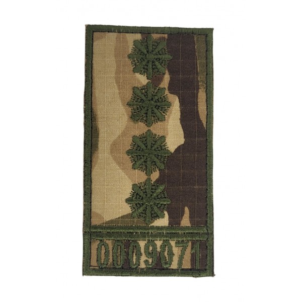 Погон на липучке с номером Полиции Капитан Мультикам (размер 5х8 см) - 3586580