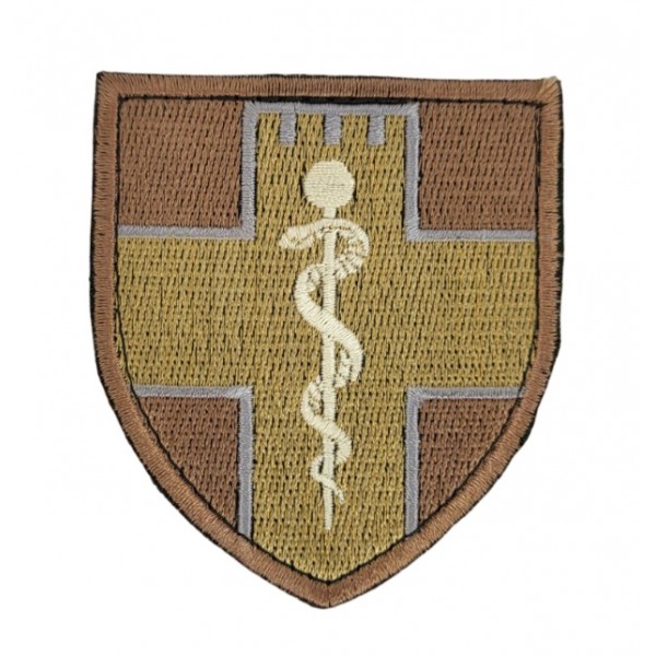 Шеврон Командование Медицинских сил Полевой (размер 7х8 см) - 3586594