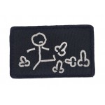 Шеврон ... Чорний (розмір 5х8 см)