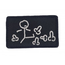 Шеврон ... Чорний (розмір 5х8 см)