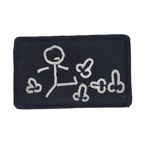 Шеврон... Чорний (розмір 5х8 см) - 3586603