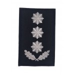 Погон на липучке Полиции Полковник Черный (размер 5х8 см)