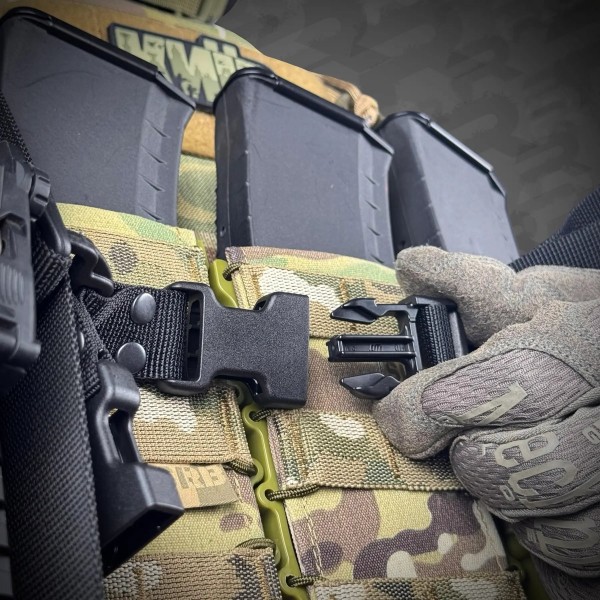 Ремінь триточковий збройовий RAGNAROK Hel Gen.II QD Чорний - 3586716