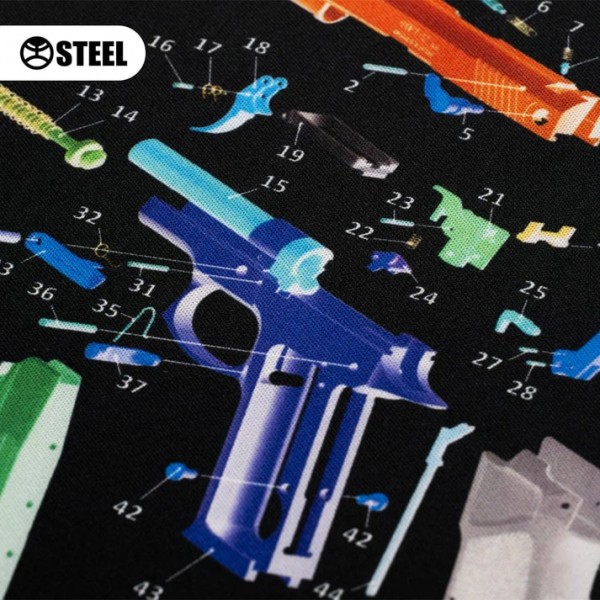 Коврик Steel для чистки оружия с взрыв-схемой пистолета ФОРТ 12 - 3586731 Коврик Steel для чистки оружия с взрыв-схемой пистолета ФОРТ 12 - 3586731