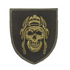 Шеврон Череп Олива (размер 7х8 см)
