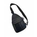 Сумка-месенджер через плече МК Чорна