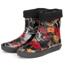 Полусапожки с рисунком утепленные с манжетой-резинкой М-03 СУТР ГумаТрест