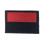 Шеврон Флаг ВСУ Черный+красный (размер 4.5×3 см)