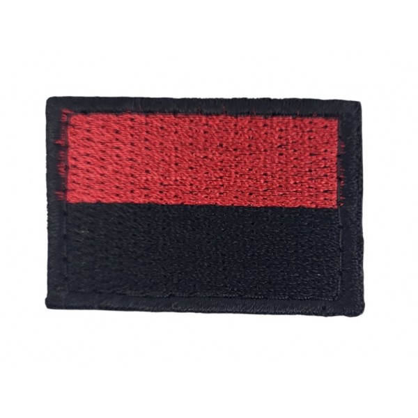 Шеврон Флаг ВСУ Черный+красный (размер 4.5×3 см) - 3588573