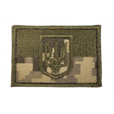 Шеврон Прапор з гербом Піксель (розмір 4х6 см)