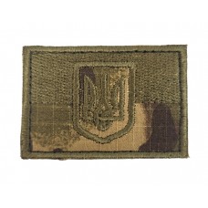 Шеврон Прапор з гербом Мультикам (розмір 4х6 см)