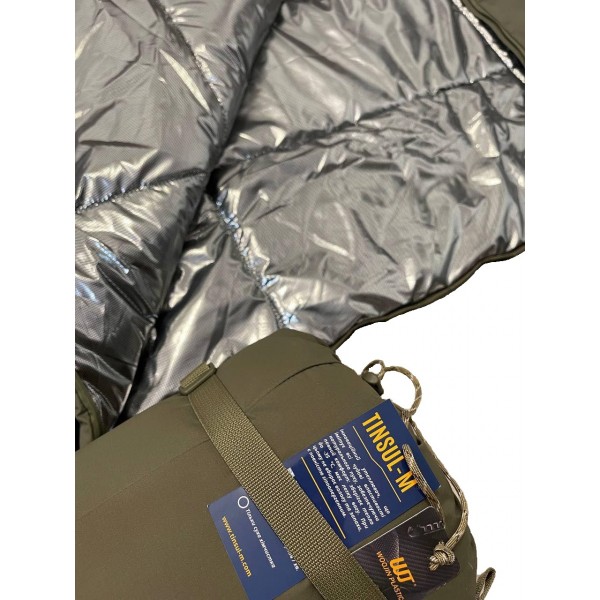 Спальний мішок демисезонний Tinsul-M з підкладкою Omni-Heat - 5 (220x90 см) uaBronik Olive - 3588582