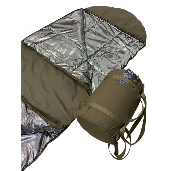 Спальний мішок демисезонний Tinsul-M з підкладкою Omni-Heat - 5 (220x90 см) uaBronik Olive - 3588582