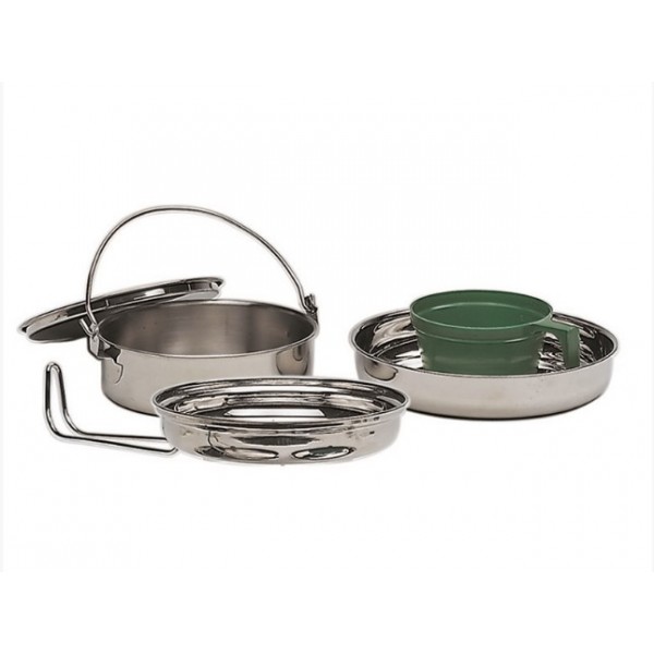 Набор столовый из нержавеющей стали на 1 персону (4 предмета) Mil-Tec Германия - 3588628