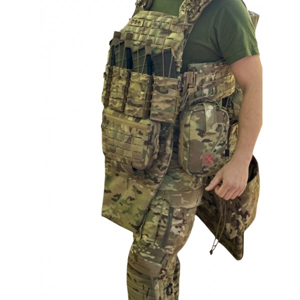 Плитоноска с быстрым сбросом FAST Milcore Cordura 1000D Мультикам - 3588679