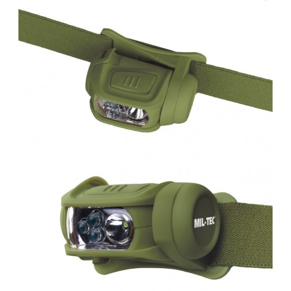 Фонарь тактический налобный 4 цвета Mil-Tec Германия Олива - 3588748 Фонарь тактический налобный 4 цвета Mil-Tec Германия Олива - 3588748