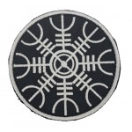 Шеврон Руна Шолом жаху (нитка біла) (8х8см)