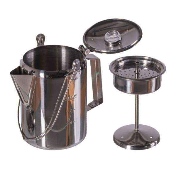 Кофейник-перколятор из нержавеющей стали Mil-Tec Германия - 3588855 Кофейник-перколятор из нержавеющей стали Mil-Tec Германия - 3588855